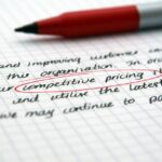 Competitive Pricing Text And A Marker