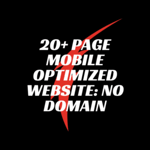 20+ PAGE MOBILE OPTIMIZED WEBSITE: NO DOMAIN